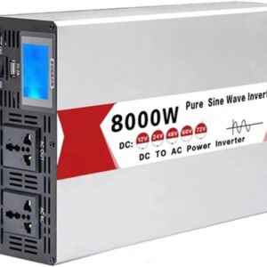 Inversor CC-CA 8000W onda pura 12V-72V para autocaravana