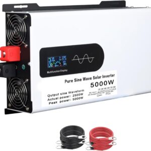 Inversor onda sinusoidal pura 5000W 12-72V CC a 220V CA
