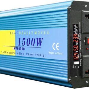 Inversor 1500W DC/AC 12V-24V a 220V Onda Pura SSCYHT