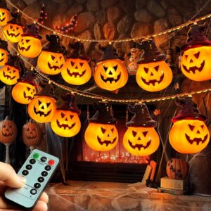 Luces LED de calabazas para Halloween con pilas