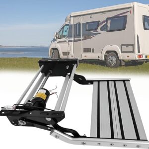 Escalón eléctrico automático para RV plegable LED aluminio 200 kg