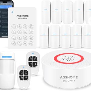 Kit Alarma Hogar AGSHOME 15 piezas con Sirena 120dB