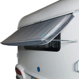 Toldo para ventana de caravana Bo-Camp 180x75 cm gris