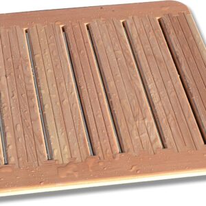 Tarima de ducha en alerce 59x59 cm para platos 80x80 cm