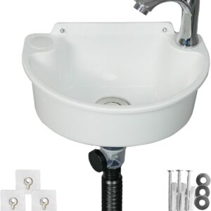 Fregadero de baño pequeño autoadhesivo Shawoo