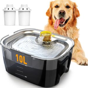 Fuente agua mascotas lesotc 10L acero inoxidable