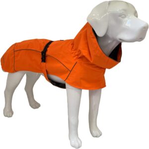 Croci Hiking - Abrigo impermeable para perros Makalu, naranja, talla 90 cm