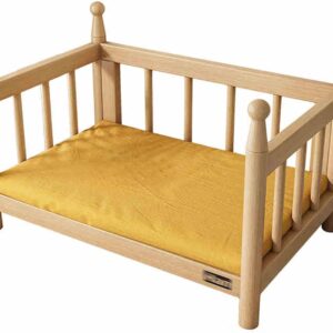 Cama elevada para mascotas con cojín extraíble