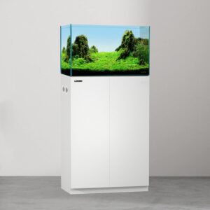 LANDEN Soporte acuario madera blanco 60x30x86 cm