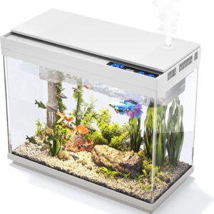Acuario de peces Vehipa 9L con humidificador y luz LED
