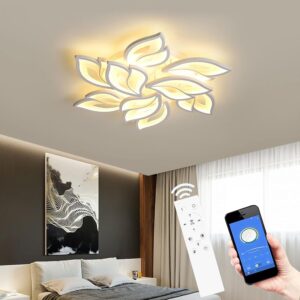 Lámpara LED techo Tetipa regulable APP y mando colores