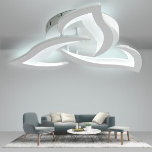 Lámpara de techo LED plana 56 cm pétalos 15W blanco 6000K