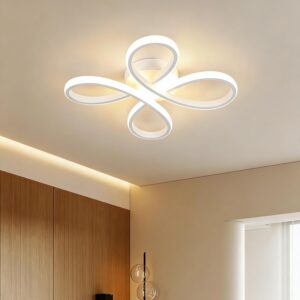 Lámpara de techo LED moderna floral 30W 3500K blanco cálido