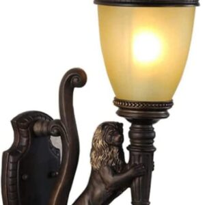 Lámpara exterior vintage resina E27 con acrílico