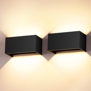 24W Aplique Exterior Pared 2 uds. Ángulo Ajustable IP65