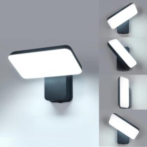 Comely Aplique LED Exterior 16W IP65, Negro, 6500K
