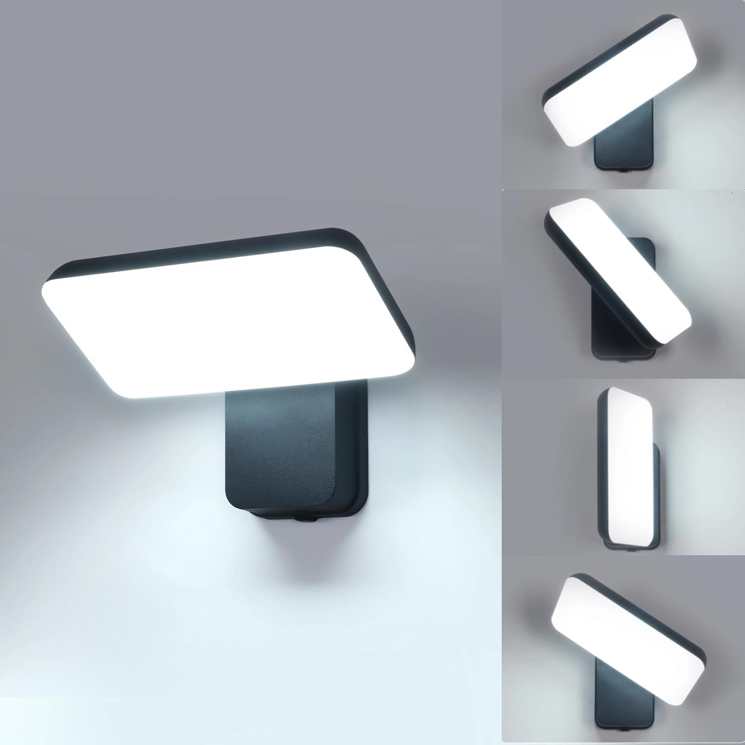 Comely Aplique LED Exterior 16W IP65, Negro, 6500K