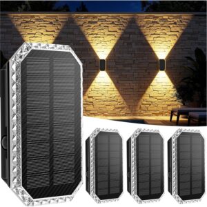 Pack 4 Apliques Solares Pared Up & Down 3 Colores IP65