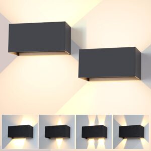CHENBEN Lámpara LED Exterior 12W 2 Uds. IP65