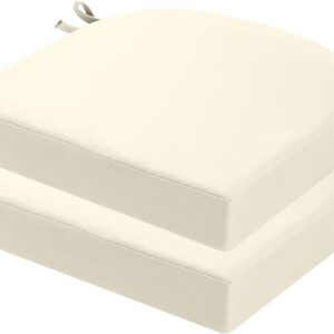 Juego de 2 cojines para sillas exterior 50x50 cm, 7 cm grosor