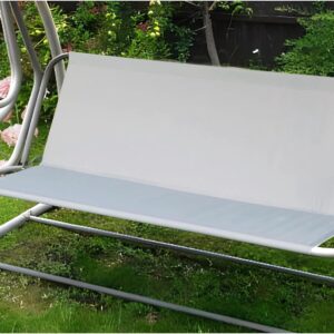 Funda asiento columpio jardín exterior gris 138x50x50 cm