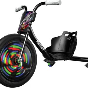 RipRider 360 Lightshow de Razor - Triciclo drift negro