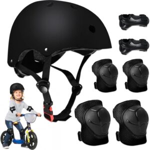 Mizikuu Casco y Protecciones 7 en 1 para Niño