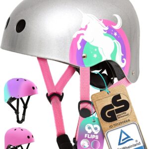 Casco patines niña 3-12 años unicornio | 99FLIPS