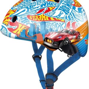 Casco Hot Wheels infantil azul ajustable 50-54 cm