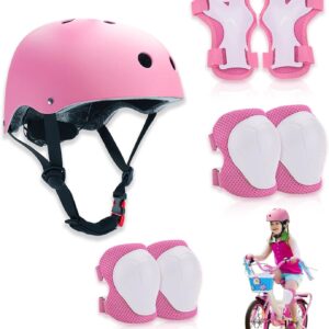 Set protección patinaje infantil Zyluniy rosa 7 piezas