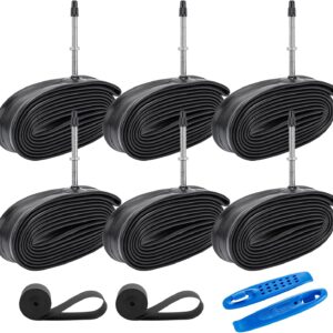 YunSCM Cámaras de aire 6 uds. 700x18C-32C FV60mm Presta