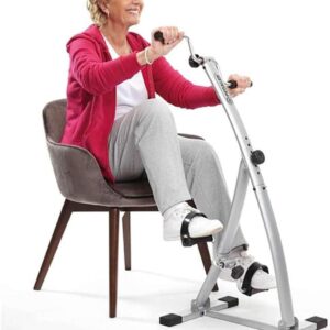 Bi-pedaler estático plegable: Ejercita brazos y piernas
