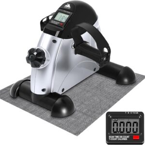 EVOLAND Mini Bicicleta Estática con Pantalla LCD