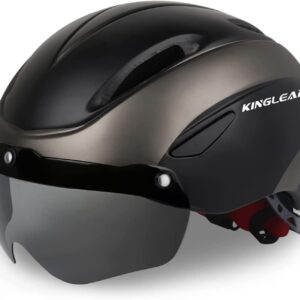 KINGLEAD Casco MTB Ultraligero con Visera Magnética