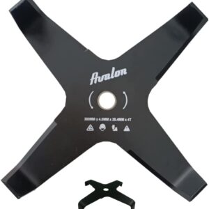 Avalon - Disco curvado 4 puntas para desbrozadora 300 mm