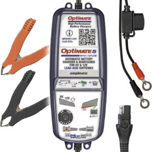Cargador inteligente OptiMate 5 Select 6V/12V para moto y coche