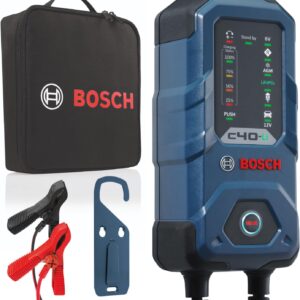 Bosch C40-Li - Cargador de batería 5A para coches y baterías de litio