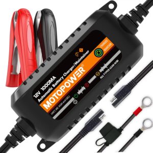 MOTOPOWER MP00205B - Cargador 12V automático 1000mA