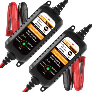 Cargador automático MotoPower 12V 800mA (x2) con desulfatación