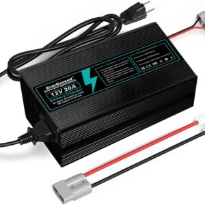 Cargador Lifepo4 14.6V 20A para baterías 12V