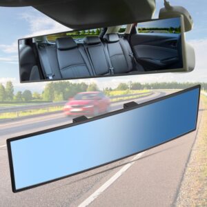 Espejo retrovisor panorámico universal JOYTUTUS azul (300x78mm)