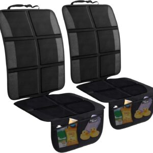 Protector Asiento Coche Bebé + Bolsillos - Pack 2 Unid.