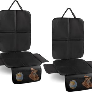 Cozary Protector Asiento Coche Niño – 2 Unidades Impermeable y Fácil de Limpiar