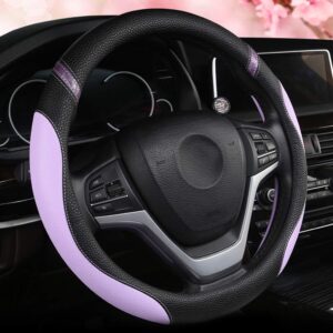 Funda de volante de cuero lila para 15" (CXTIY)