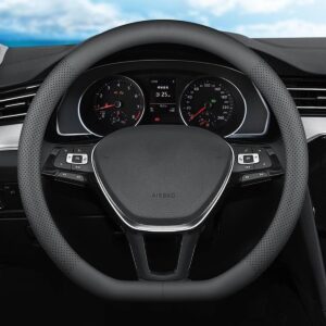 Funda volante cuero negro XHRING para VW Atlas, Tiguan, Golf...