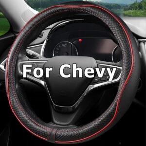 Funda de volante para Chevy (Silverado, Tahoe, etc.) - Rojo