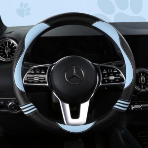 Fundas de volante acolchadas con diseño de gato