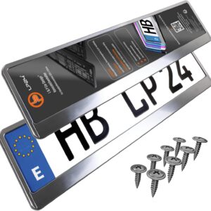 Portamatrículas coche 52x11 cm [2 uds.] - L&P Car Design