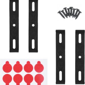 4 soportes matrícula coche negro 12x2cm CHSEROK