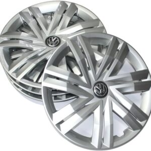 Tapacubos Volkswagen Polo 14" plateado (4 uds.)
